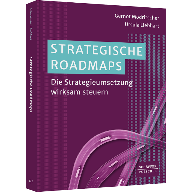 Buchabbildung Strategische Roadmaps - erfahren Sie im Buch mehr über Strategiearbeit